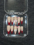Rote French Nails